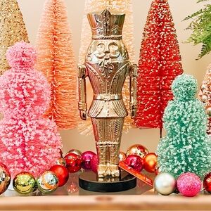 NEW Gold Nutcracker Christmas Sturdy Cast Aluminum Statue